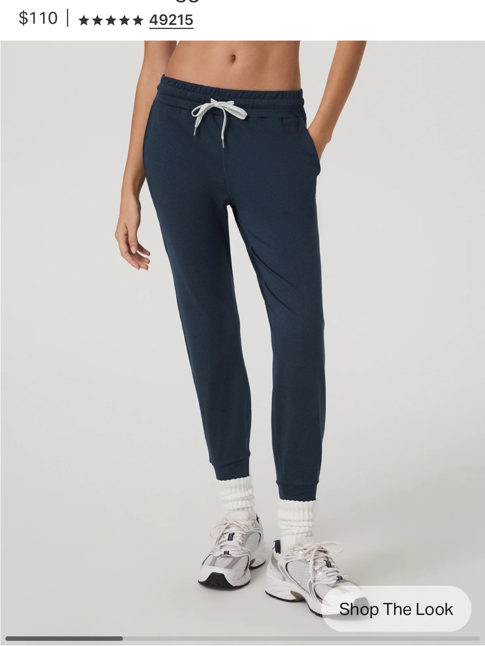 Vuori Performance Jogger (dream knit) in Midnight Heather size XS